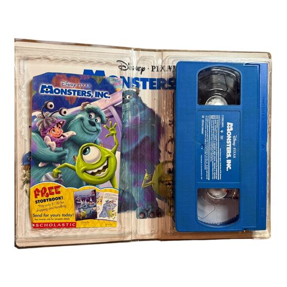 Disney Pixar Monsters Inc VHS Tape In Original Packaging - Picture 1 of 6